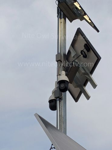 Solar PTZ security cameras - professional off-grid surveillance system installation