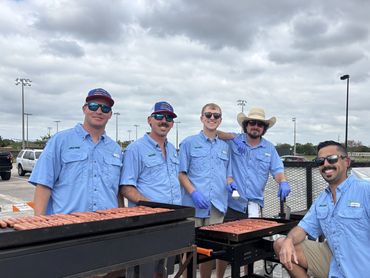 cooking hot dogs for TC easter egg hunt 2025 - 3