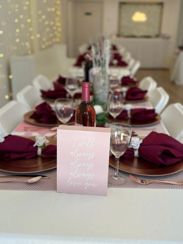 wedding tables barn wedding venues