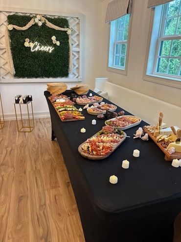appetizers display at South Carolina Wedding halls