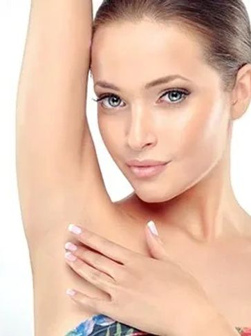 woman after dermatology hair removal treatment
