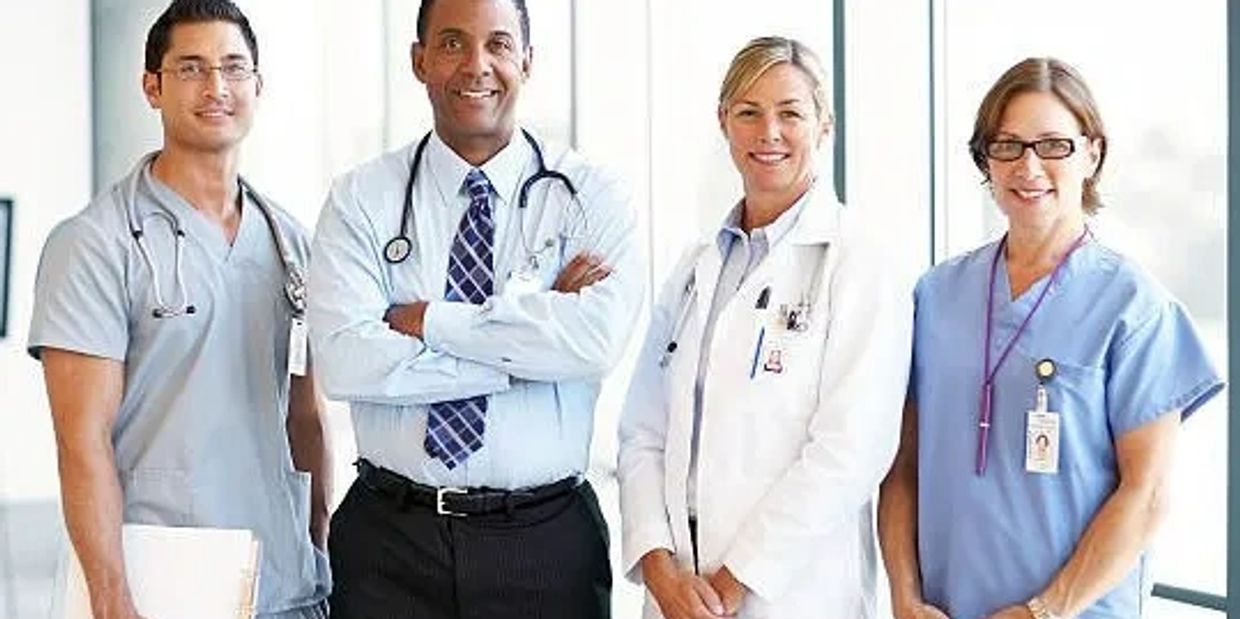 dermatologist standing together
