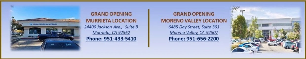 New Locations in Moreno Valley Ca and Murrieta CA