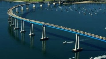 Iconic Coronado Bridge connecting San Diego and Coronado, gateway for 92118 residents and visitors.