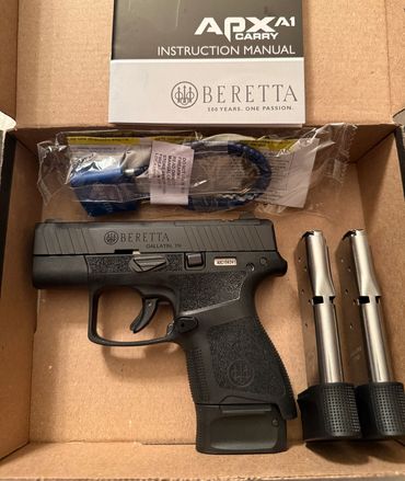 Beretta APX A1 Carry - 9mm
with 3 magazines - Brand New