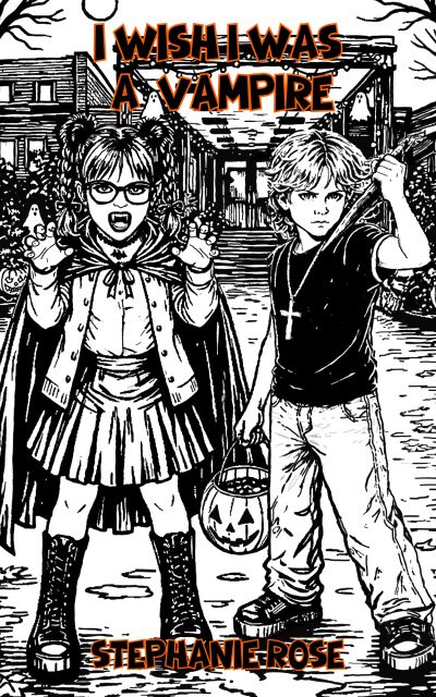Kids in Halloween costumes with title text.