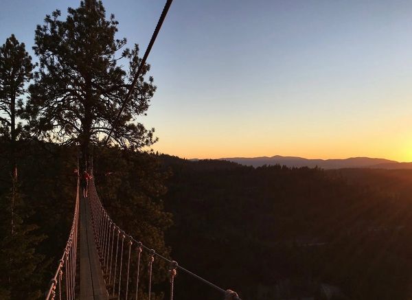view of the Sunset on the big bridge