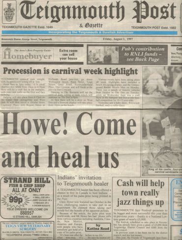 Teignmouth Post newspaper front page dated August 1, 1997.