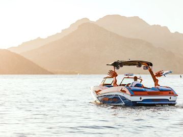 Professional e-commerce product photography in Phoenix and Scottsdale with MB Boats Wakesurfing