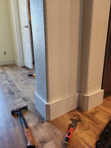 Baseboard installation, painting services, home renovation contractor