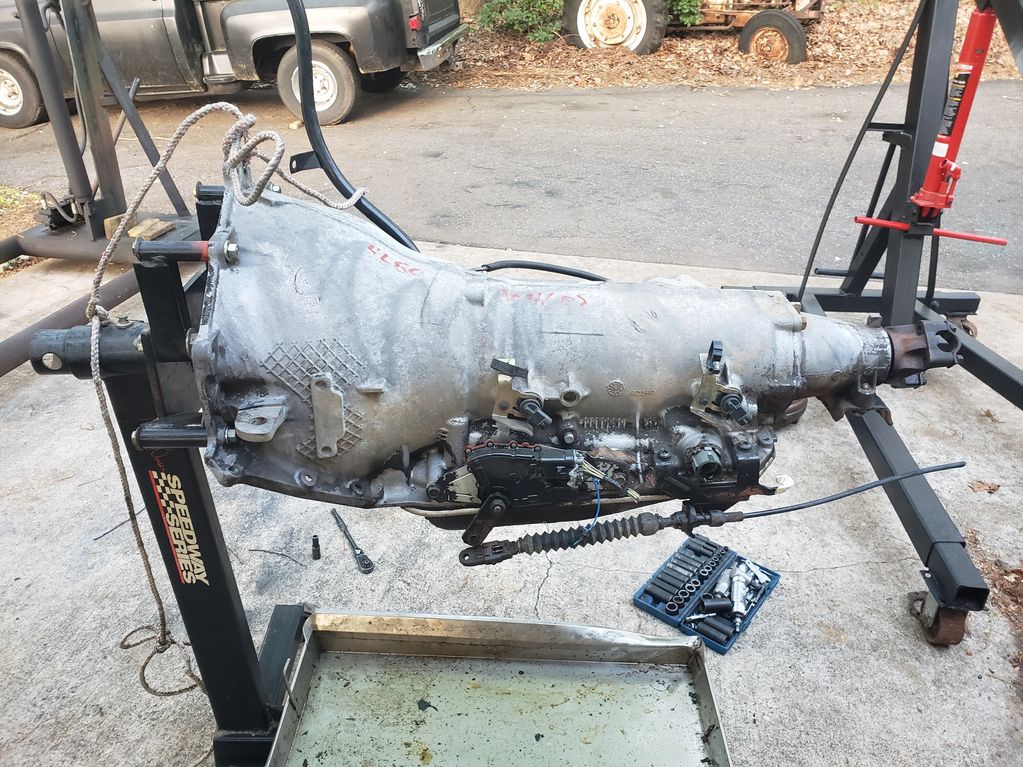 Transmission after being pressure washed