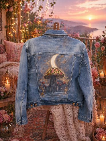 Handpainted denim