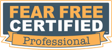 We are certified fear free professionals.