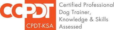 Our trainers pass test about dog training knowledge and continue education to recertification.