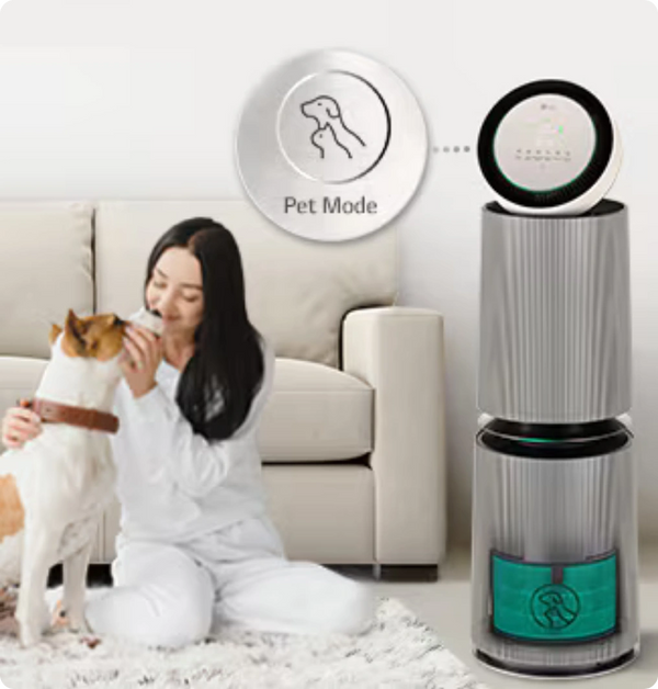 LG PuriCare™ 360º Alpha Pet Double (Beige) Air Purifier with Allergy Care and Pet Mode