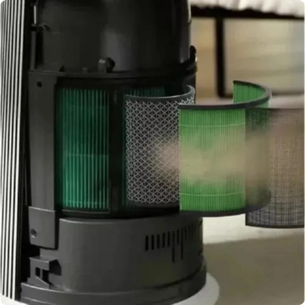 AeroFurniture 360º Air Purifying Table - Clay Brown