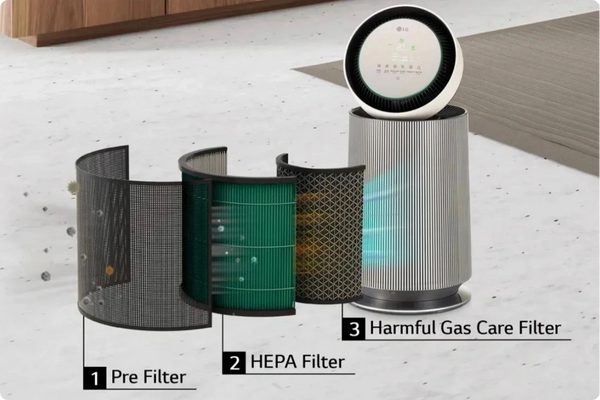 LG PuriCare™ 360º Alpha Pet Single (Beige) Air Purifier with Allergy Care and and Pet Mode