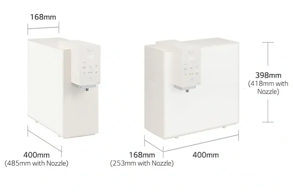 WD518AN LG PuriCare Objet Collection Water Purifier, Clay Mint