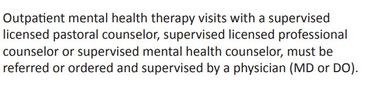 Taken directly from 2020 Provider manual.
