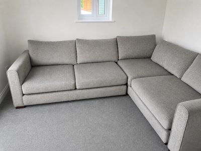 Following our professional upholstery cleaning process, the fabric sofa now looks noticeably fresher