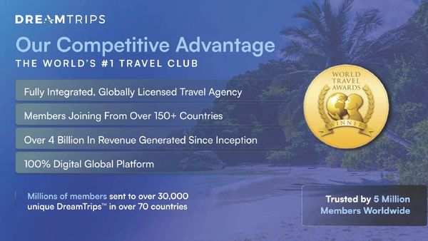 DreamTrips: The world's #1 travel club with over 5 million members and global reach.