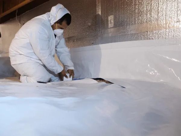 Crawl space encapsulation.