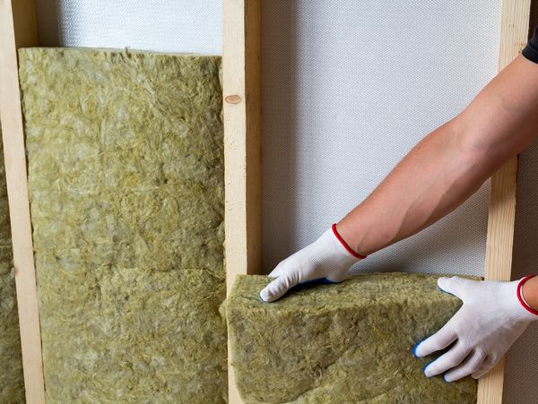 Mineral wool wall insulation batts.