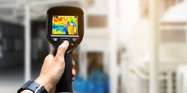 Digital thermal camera used for energy audits.