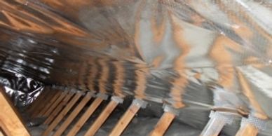 Radiant barrier insulation.