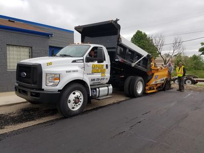 a black and white truck
