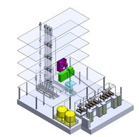 Light Water Detritiation Extraction Removal system pant. Modular Detritiation System Design.