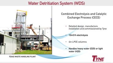 water detritiation system: combined electrolysis and catalytic exchange process (CECE) for nuclear