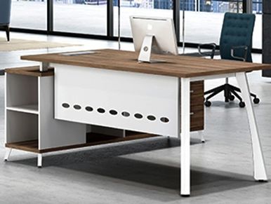 Office furniture manufacturer-office table design with designer base and storage support