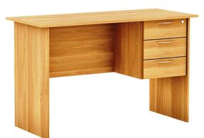 Computer Table  with three drawers on one side part of office furniture in Delhi by Lotus systems