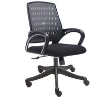Office furniture manufacturer-office chair medium black back plastic and net fabric