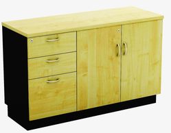 three drawer and two openable shutters filing cabinet part of office furniture in Noida