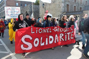 Contingent de l'AGECLG lors d'une manifestation au cours des années 2010