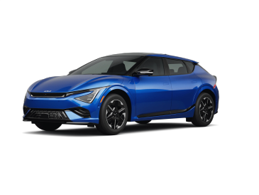 Automóvil deportivo azul brillante con diseño moderno.