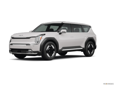 SUV blanco moderno Kia con diseño angular.