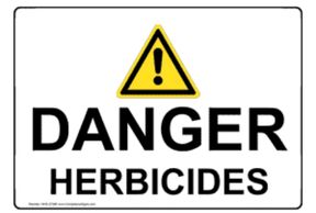 Danger herbicides