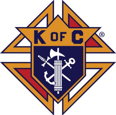 Logo of the Knights of Columbus with symbols and letters.