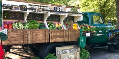 1954 Chevy farm truck full of produce