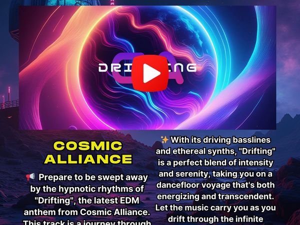 Cosmic Alliance - Drifting Press release cover art