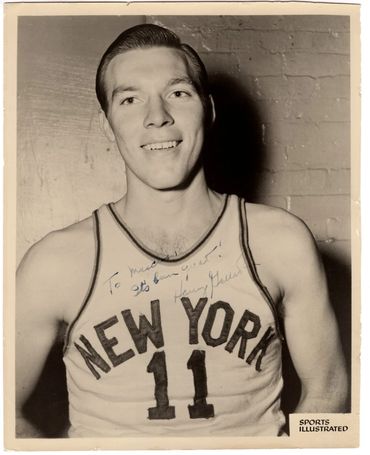 Harry Gallatin original photo used for his Bread for Health card.