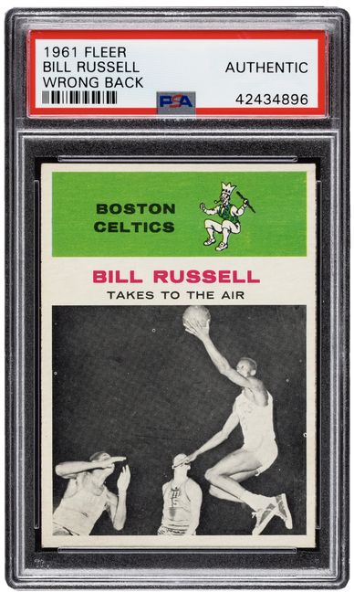 Back is Bill Russell Portrait Card #38