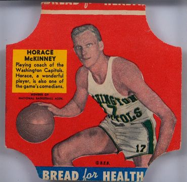 Horace "Bones" McKinney original Bread For Health card.