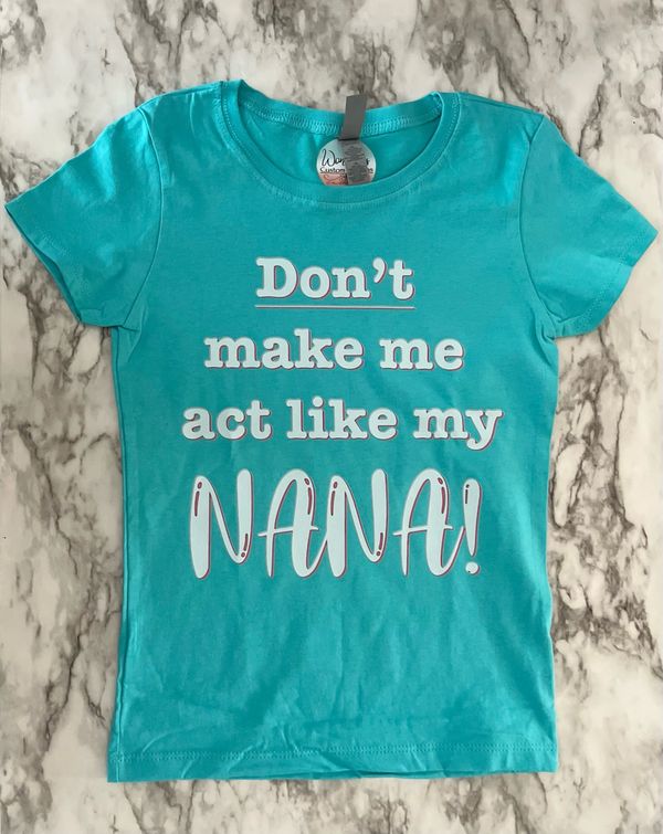 Nana’s bossy baby is sure to love this one of a kind graphic t-shirt!