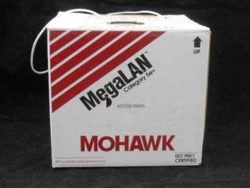 Box of Mohawk MegaLAN Category 5e cable for networking.