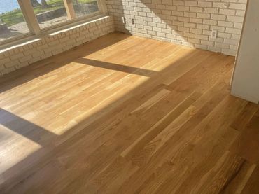 a Hardwood floor we refinished