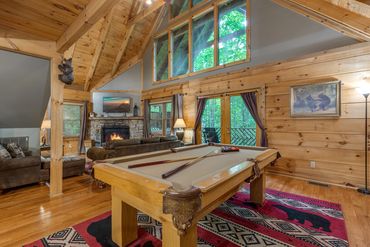 hardwood flooring we installed in a cabin